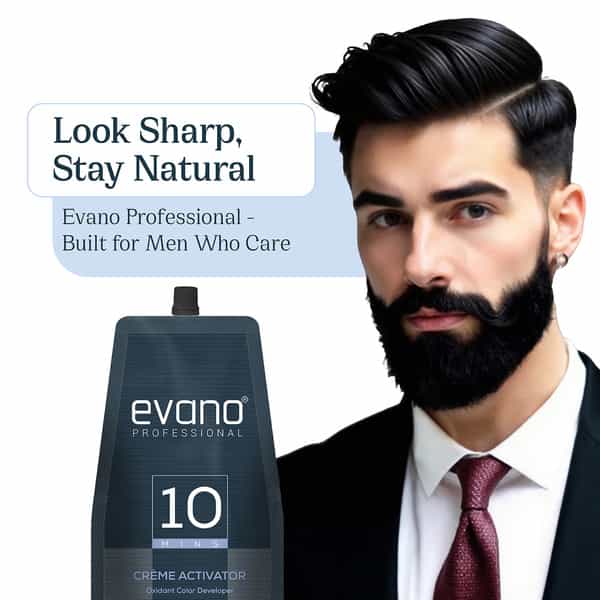 Evano Professional Creme Activator Developer For Beard Colour 500Ml | Flawless Beard In 10 Min