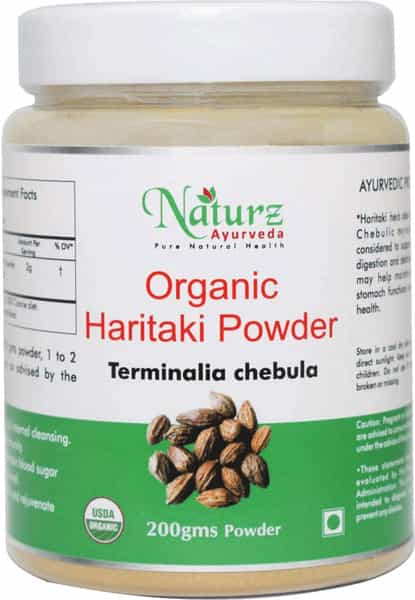 Naturz Ayurveda Organic Haritaki Powder - 200 Gms (Pack Of 5)