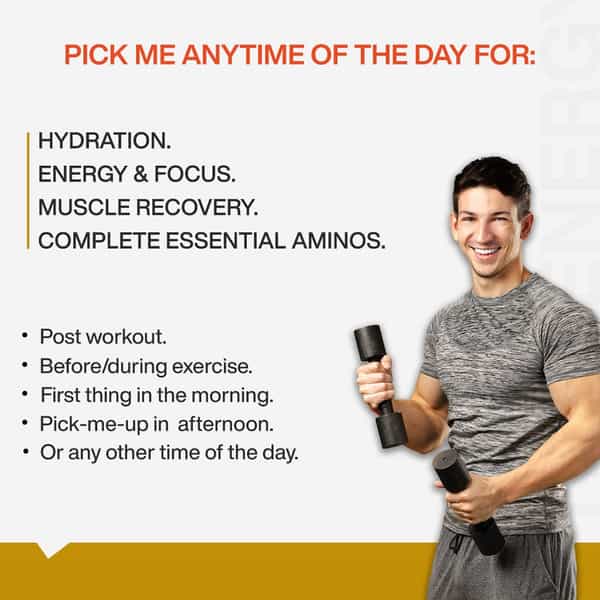 Myfitfuel Anytime Eaa Energy (100G, Tangy Ornge) (Essential Amino Acid) Hydration, Repair & Recovery