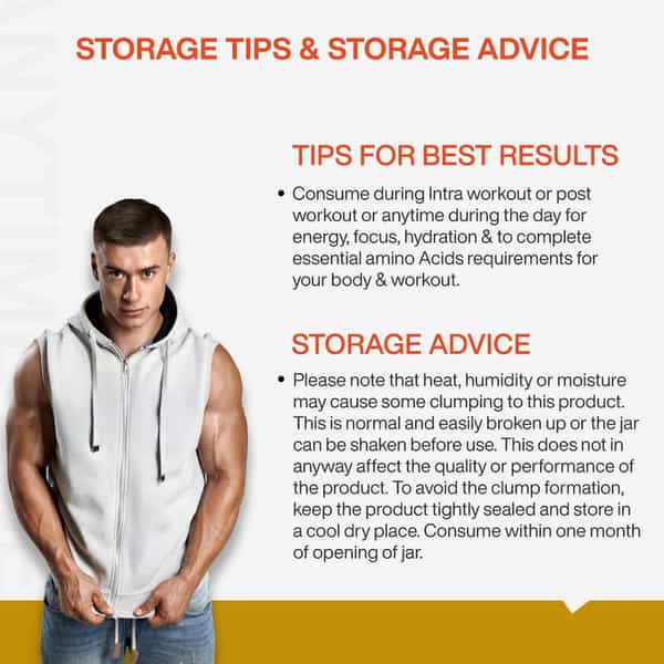 Myfitfuel Anytime Eaa Energy (100G, Tangy Ornge) (Essential Amino Acid) Hydration, Repair & Recovery