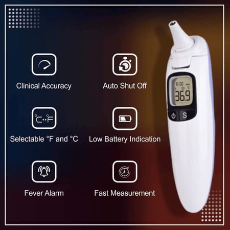Bpl Medical Technologies Ir-D2 Bpl Accudigit Ir-D2 Non Contact Infrared Thermometer (White)