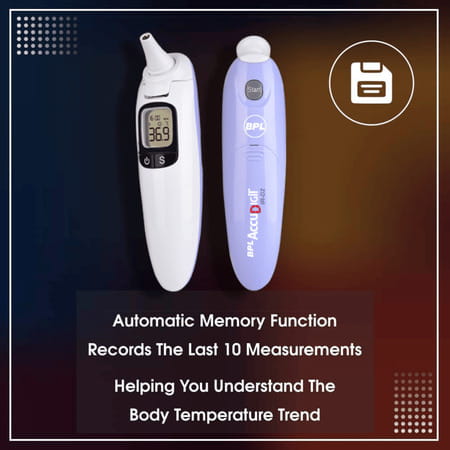 Bpl Medical Technologies Ir-D2 Bpl Accudigit Ir-D2 Non Contact Infrared Thermometer (White)