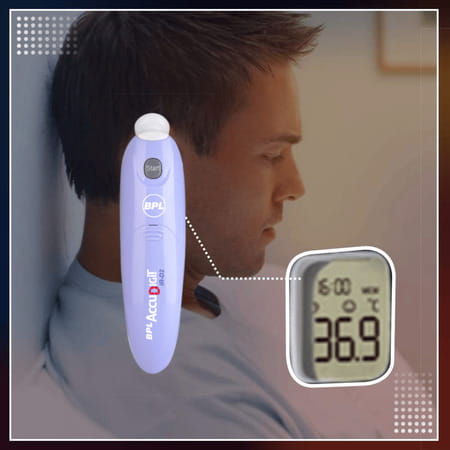 Bpl Medical Technologies Ir-d2 Bpl Accudigit Ir-d2 Non Contact Infrared Thermometer (white)