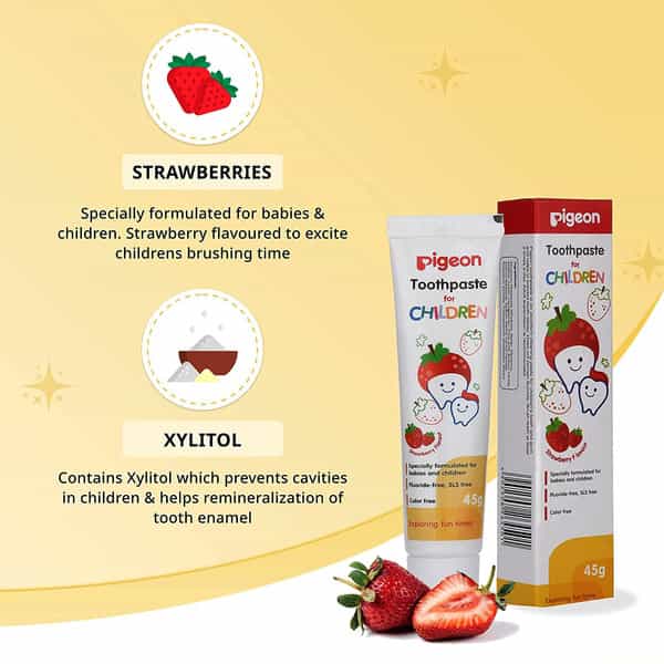 Pigeon Children Toothpaste Strawberry - 45 Gms