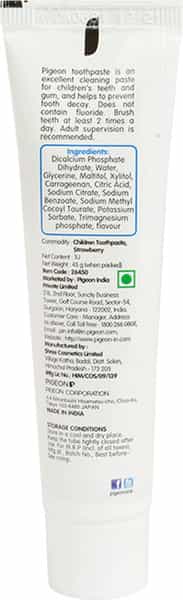 Pigeon Children Toothpaste Strawberry - 45 Gms