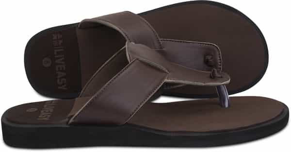Liveasy Essentials Men's Diabetic & Orthopedic Slippers - Brown - Size Uk 7 / Us 8