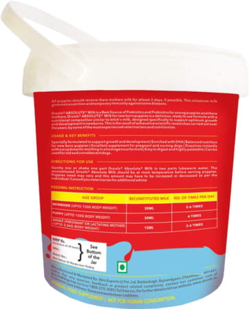 Drools Absolute Milk For Newborn Puppies 500g