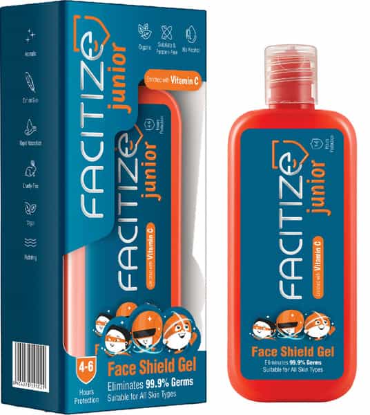 Rxsafe Facitize Junior: Indias First-Ever Face Shield Gel For Your Child (3-13 Yrs.) - 50Ml