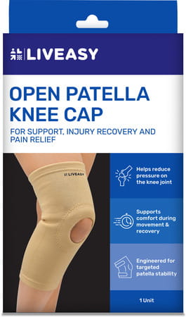 Liveasy Ortho Care Open Patella Knee Cap Medium