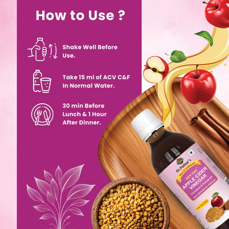 Dr. Patkar'S Apple Cider Vinegar With Cinnamon & Fenugreek 200 Ml