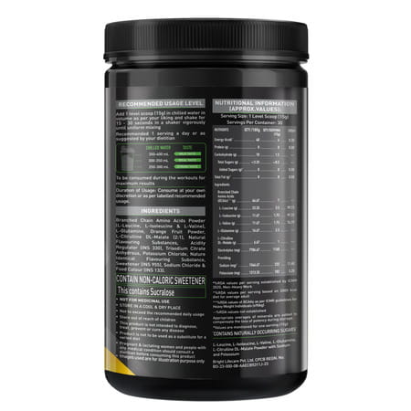 Muscleblaze Bcaa Pro Powder | Powerful Intra Workout (Blueberry Lemonade | 450g | 30 Servings)