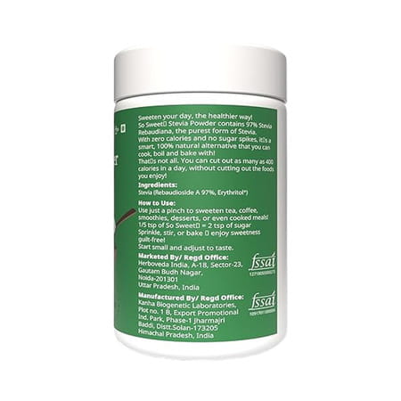 So Sweet Stevia Powder Sugar Free Zero Calorie Sweetener (200g)