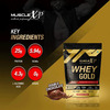 Musclexp Whey Gold Protein -Digestive Enzymes Double Chocolate 1Kg (Pouch) - Raw Material From Usa