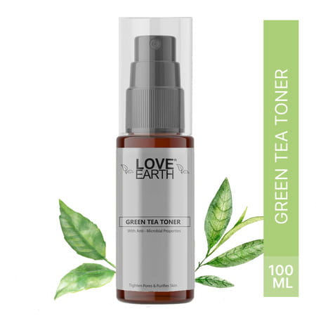 Love Earth Green Tea Toner With Richness Of Green Tea & Essential Oil For Moisturised Skin 100ml