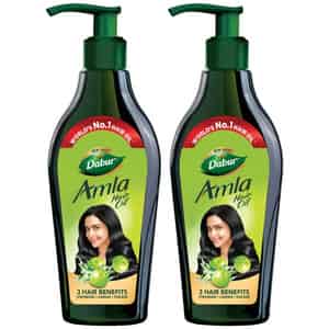 Dabur Amla Hair Oil - 550 Ml | For Strong | Long And Thick Hair | Nourishes Scalp (pack Of 2)