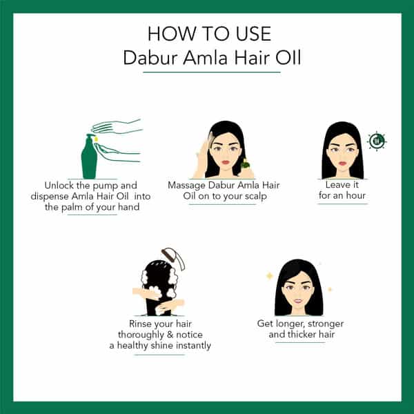 Dabur Amla Hair Oil - 550 Ml | For Strong | Long And Thick Hair | Nourishes Scalp (Pack Of 2)