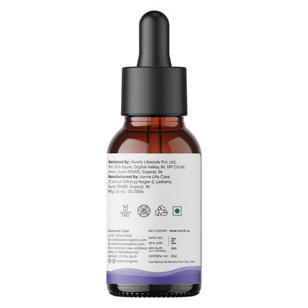 Aravi Organic Lavender Essential Oil - Calms Mind | Relieves Stress - 15Ml