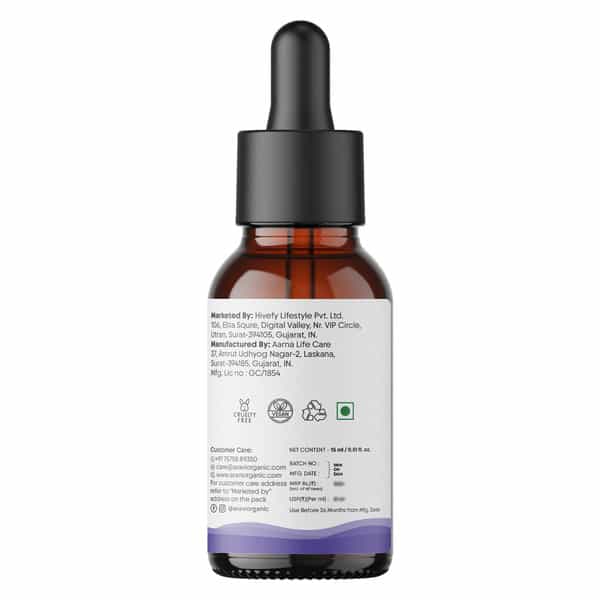 Aravi Organic Lavender Essential Oil - Calms Mind | Relieves Stress - 15Ml