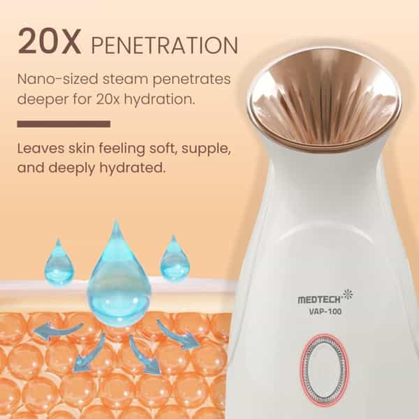 Medtech Handyvap Vap-100 2 In 1 Vaporizer For Cold & Cough + Steamer For Face Steam, Facial Steamer