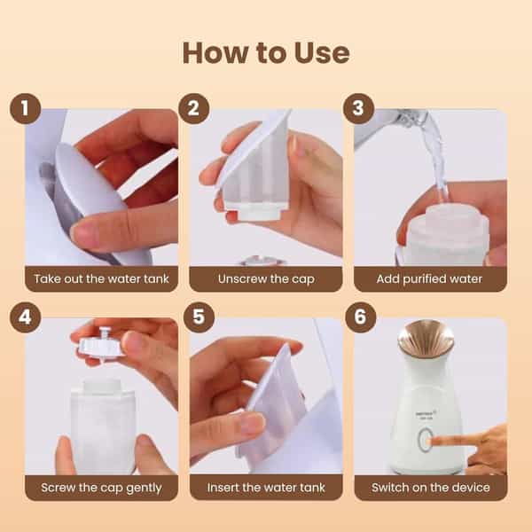 Medtech Handyvap Vap-100 2 In 1 Vaporizer For Cold & Cough + Steamer For Face Steam, Facial Steamer