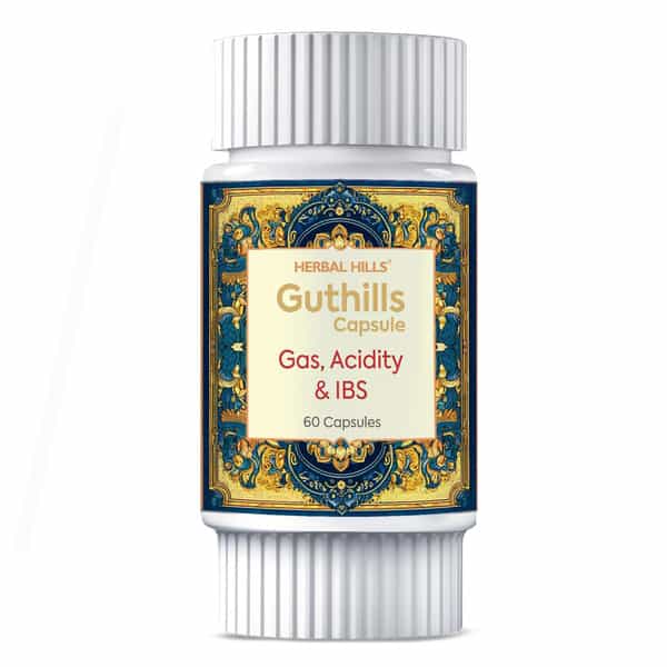 Herbal Hills Guthills Regulates Bowel Movements | Promotes Gut Health 60 Capsule