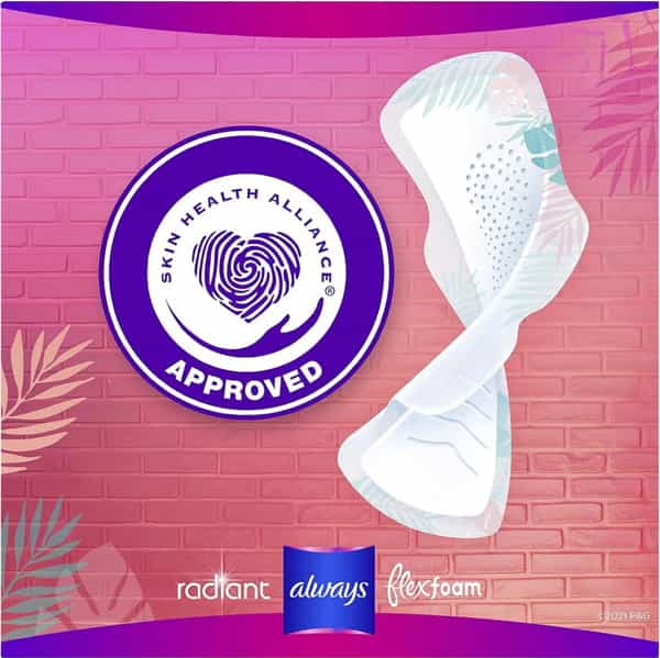 Always Totally Teen Radiant Infinity Pads 28 Count