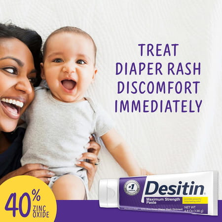 Desitin Baby Diaper Rash Maximum Strength Original Cream 4.8 Oz 136 Gm