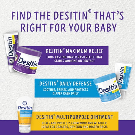 Desitin Baby Diaper Rash Maximum Strength Original Cream 4.8 Oz 136 Gm