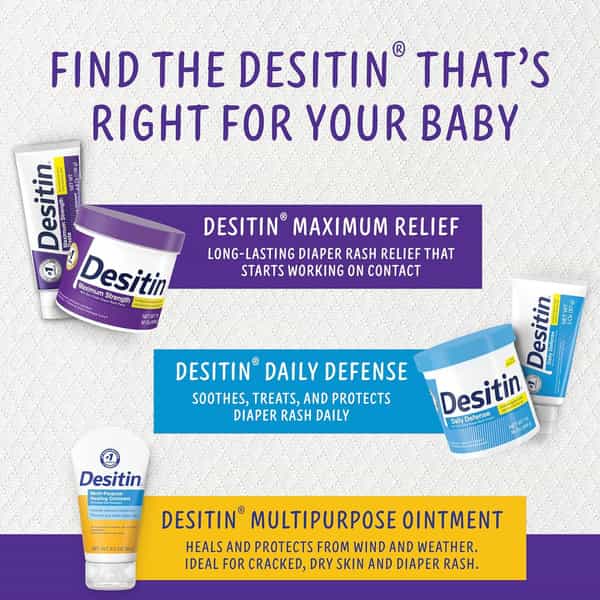 Desitin Baby Diaper Rash Maximum Strength Original Cream 4.8 Oz 136 Gm