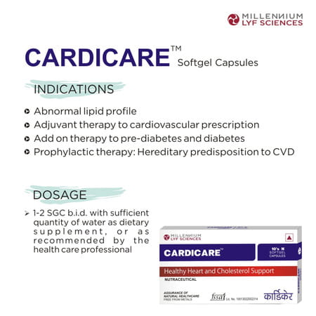 Cardicare Strip Of 10 Softgel Capsules