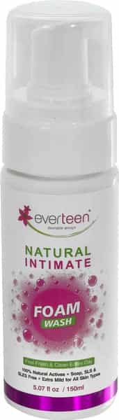 Everteen Natural Intimate Foam Wash For Feminine Hygiene In Women 1 Pack- 150Ml