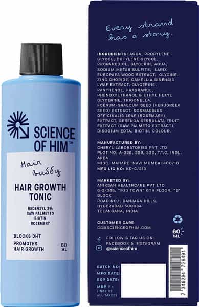 Science Of Him Hair Buddy Hair Growth Tonic