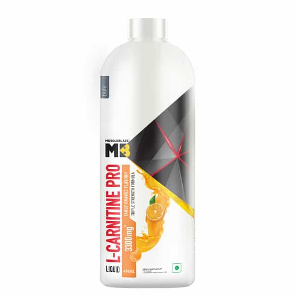 Muscleblaze Liquid L - Carnitine Pro (Tangy Orange | 450Ml) | 3300Mg L - Carnitine