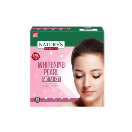 Nature'S Essence Whitening Pearl Facial Kit | Visibly Fairer Skin With A Pearly Glow Facial Kit 75g