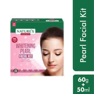 Nature's Essence Whitening Pearl Facial Kit | Visibly Fairer Skin With A Pearly Glow Facial Kit 75g