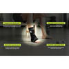 Actifit Ankle Support With Adjustable Band - Compression Brace For Pain Relief Sports & Gym - Size L