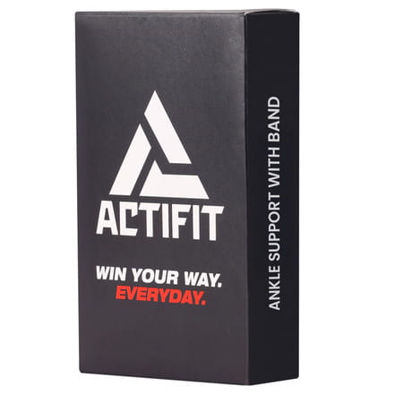 Actifit Ankle Support With Adjustable Band - Compression Brace For Pain Relief Sports & Gym - Size L