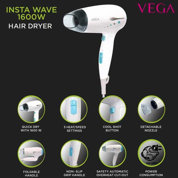 Vega Go-Pro 2100 Hair Dryer (Vhdh-25)