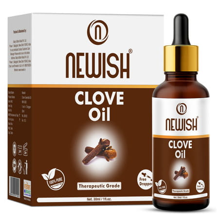 Newish Pure & Natural Clove Oil For Teeth Pain Skin & Hair 30ml