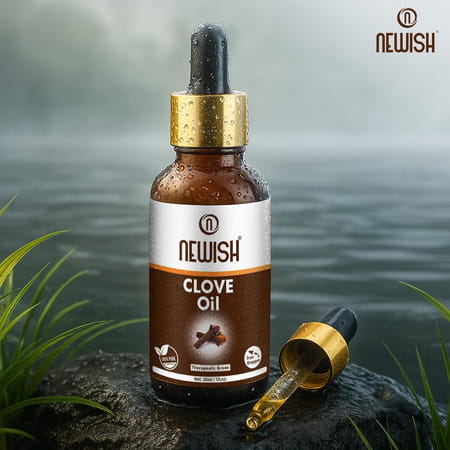 Newish Pure & Natural Clove Oil For Teeth Pain Skin & Hair 30Ml