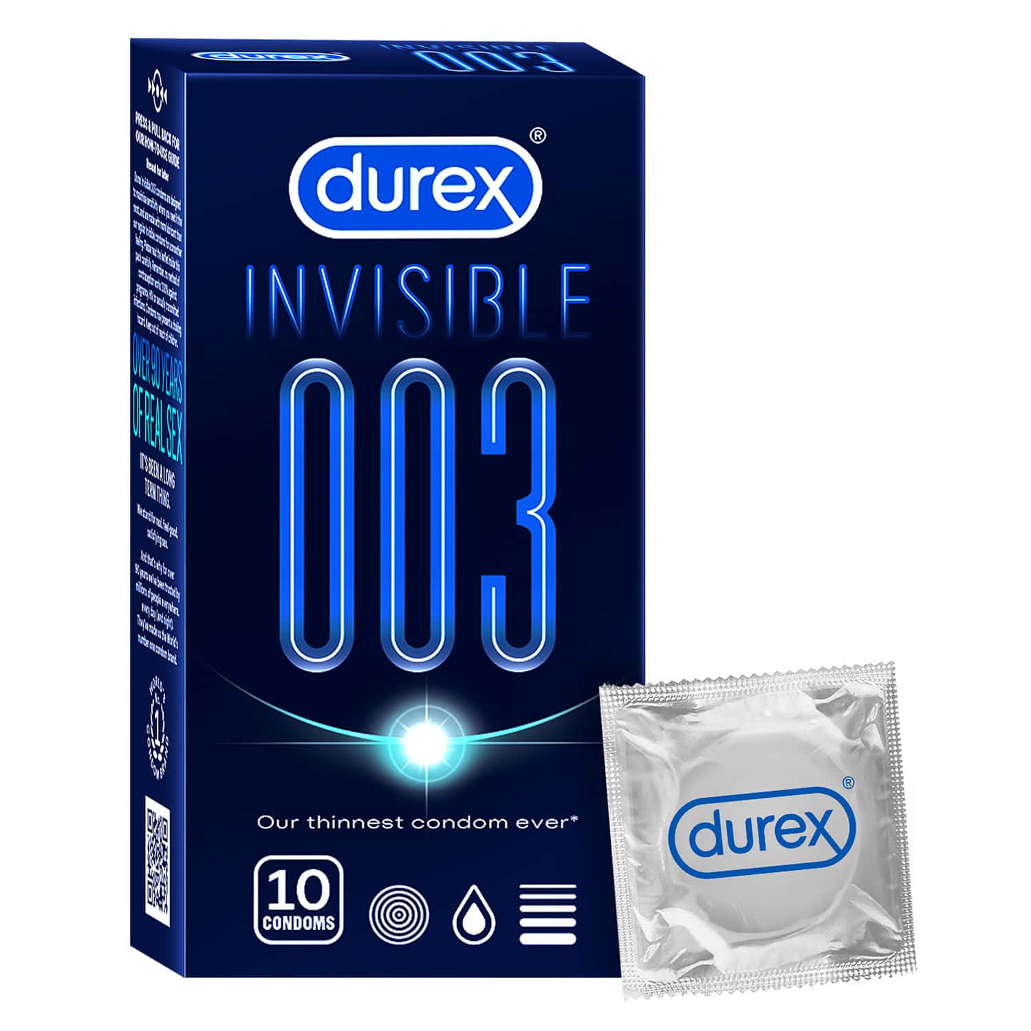 Durex Invisible 003 Condom 10 No's