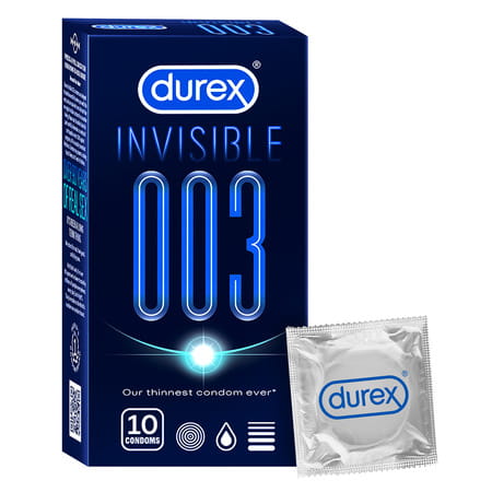Durex Invisible 003 Condom 10 No'S
