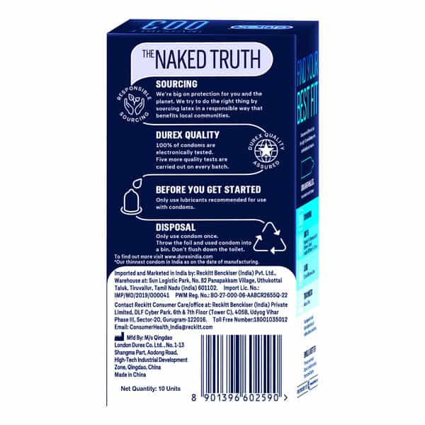 Durex Invisible 003 Condom 10 No's
