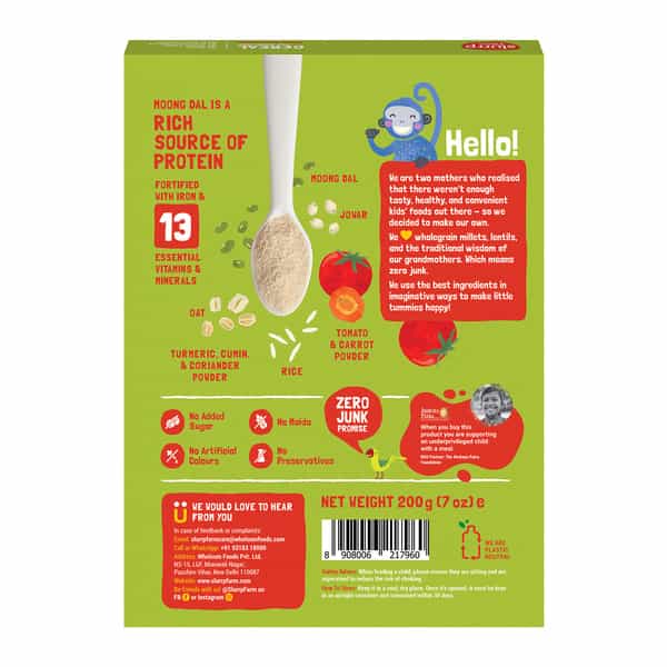 Slurrp Farm Cereal Moong Dal Khichdi 200G