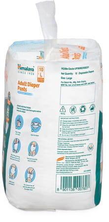 Himalaya Adult Diaper Pant Style Large Size Pack Of 10