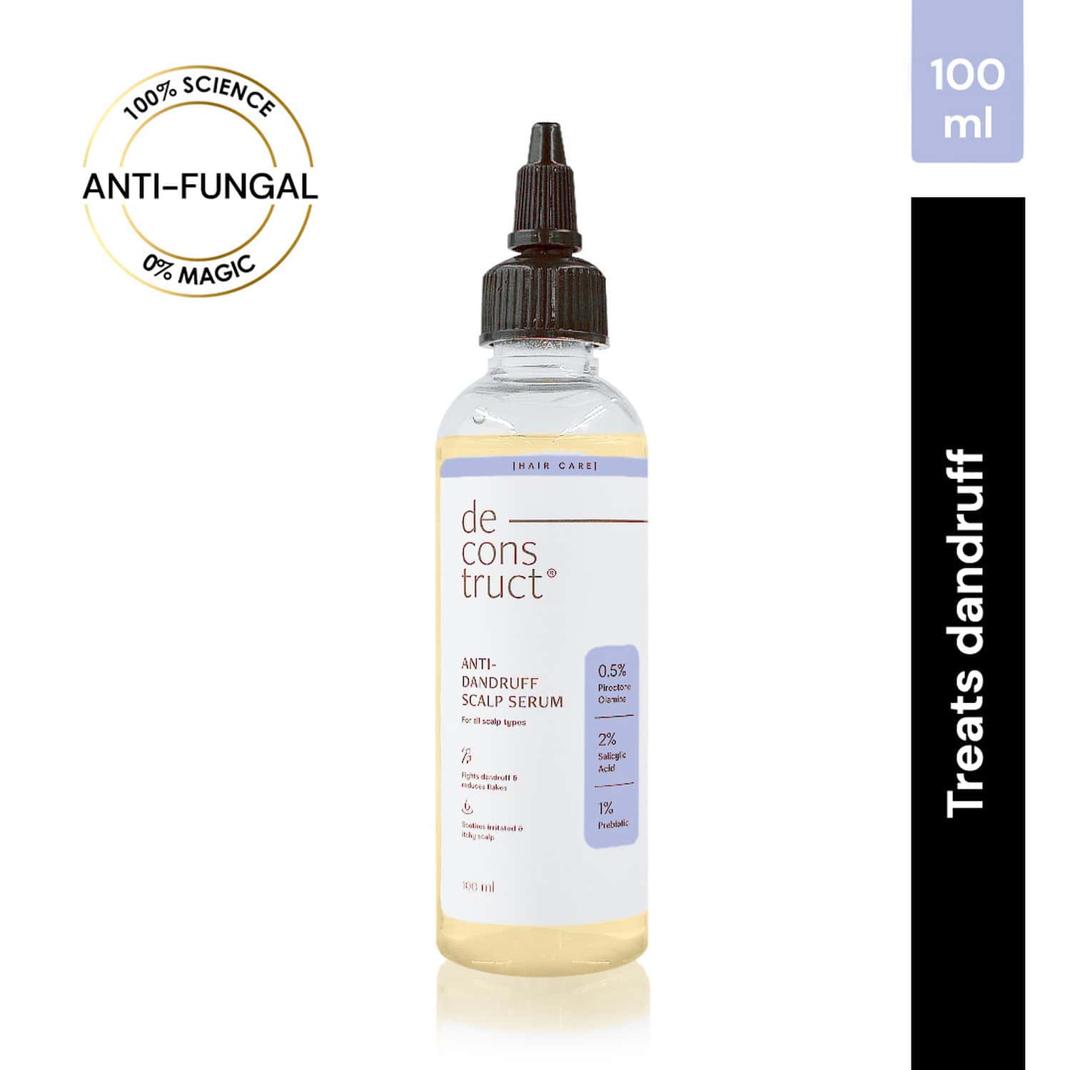 Deconstruct Anti-dandruff Scalp Serum|0.5% Piroctone Olamine | 2% Salicylic Acid 1% Prebiotic|100ml