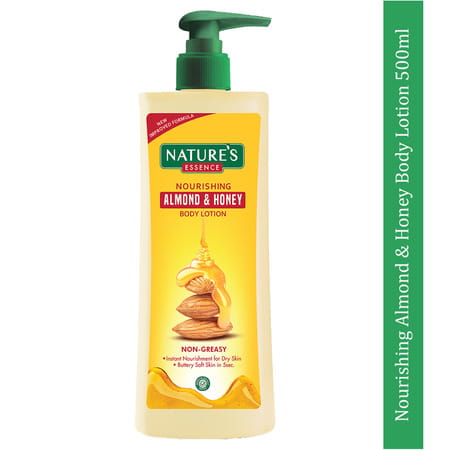 Nature'S Essence Almond & Honey Body Lotion | Nourishing & Moisturizing | Non Greasy Lotion 500ml