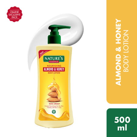 Nature'S Essence Almond & Honey Body Lotion | Nourishing & Moisturizing | Non Greasy Lotion 500ml