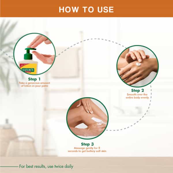 Nature's Essence Almond & Honey Body Lotion | Nourishing & Moisturizing | Non Greasy Lotion 500Ml