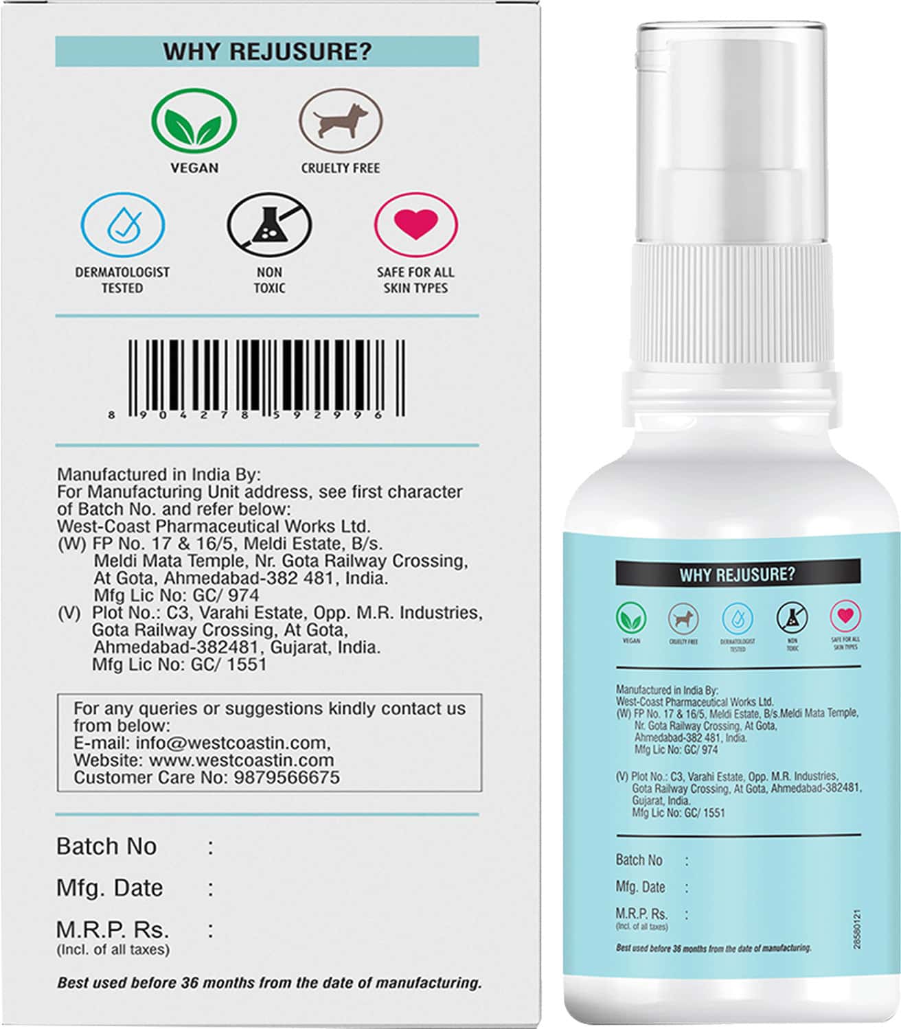 Buy REJUSURE LACTIC ACID 10 + HYALURONIC ACID 1 FACIAL EXFOLIATOR